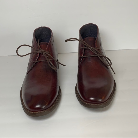 Moretti burgundy chukka boots Clearance